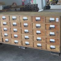 CASSETTIERA INDUSTRIALE FARMACIA ANTICA