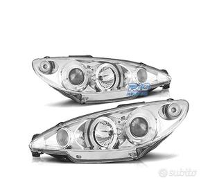 FARI PEUGEOT 206 CONNETTORE H4 98-08 OCCHI ANGEL C