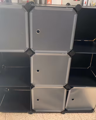 Mobile modulare a cubi – 9 scomparti