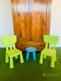 Seti di sedie / sgabello da bambino