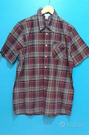 Camicia a quadri uomo manica corta Wartha Josef