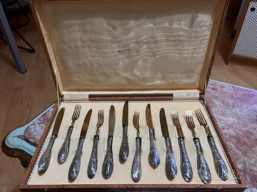 Set completo di posate argento placcato