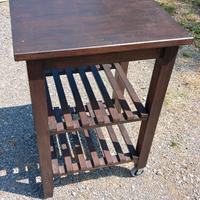 Carrello cucina Ikea Bekvam marrone