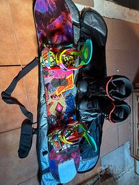 Tavola snowboard + attacchi + capita horrorscope