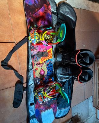 Tavola snowboard + attacchi + capita horrorscope