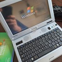 NOTEBOOK FLYBOOK VINTAGE CON WINDOWS XP ORIGINALE