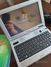 NOTEBOOK FLYBOOK VINTAGE CON WINDOWS XP ORIGINALE