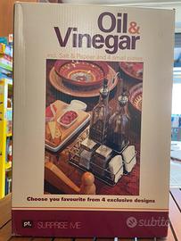 Set oliera e sale & pepe in vetro e ceramica