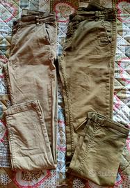 Pantaloni lunghi cotone ragazzo/adulto 170cm
