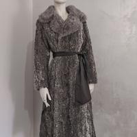 cappotto in pelliccia di astracan naturale