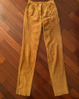 Pantaloni in camoscio Ermsnno Daelli