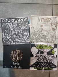 4 EP 7" vinili UNDERGROUND rari METALPUNK