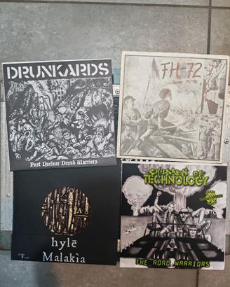 4 EP 7" vinili UNDERGROUND rari METALPUNK