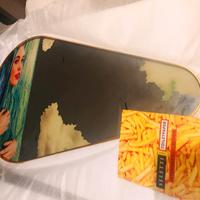 Mirror Gold Frame Pear Sea Girl

