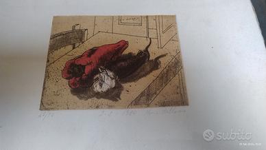 Natura morta litografia 