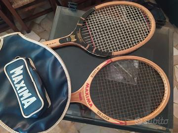 2 racchette legno anni 80