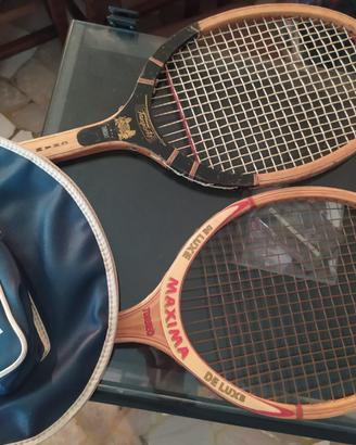 2 racchette legno anni 80