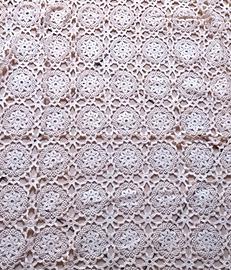 Copriletto uncinetto fatto a mano 3 x 2,6 m 2,5 kg