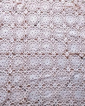 Copriletto uncinetto fatto a mano 3 x 2,6 m 2,5 kg