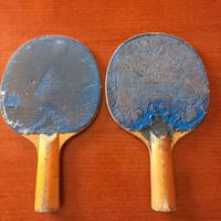 Racchette da ping pong vintage colore blu