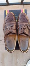 mocassino cuoio stringato 