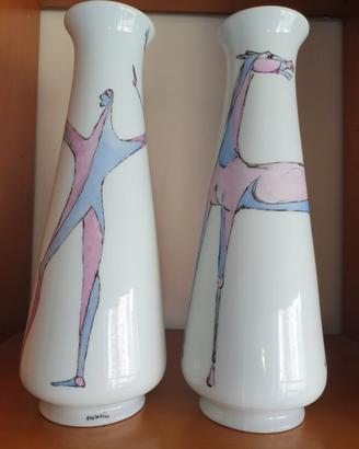 Coppia Vasi Vintage Limoges Giraud