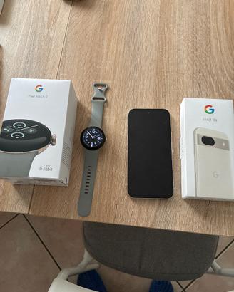 Google pixel 8a +pixel watch2