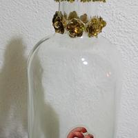 Bottiglie decorate a mano 