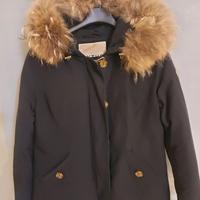 parka con pelliccia  bambina 10 anni blu