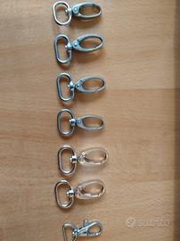 7 moschettoni per tracolla borsa