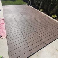 Pavimento incastro WPC 60x60 cm marrone 2.5m2