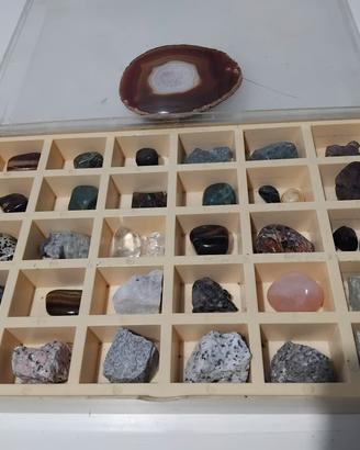 30 Minerali e Pietre Dure + grande fetta di Agata