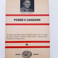 B. Brecht, Poesie e canzoni, autografato