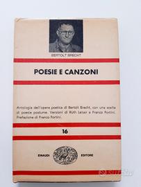 B. Brecht, Poesie e canzoni, autografato