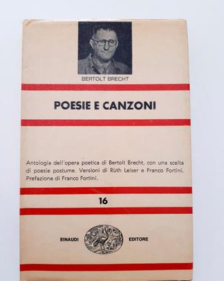 B. Brecht, Poesie e canzoni, autografato