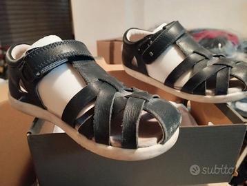 Sandalo bobux pelle blu