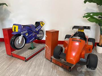 Giostra a gettone moto e auto