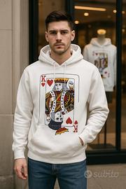 Felpa king cuori hearts s-m limited edition poker