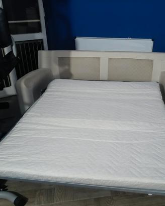 divano letto ecopelle bianco 