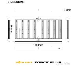 Sonlight LED Force Plus 420W  Lampada Grow