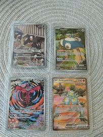 lotto di 4 carte Pokemon alternative art 