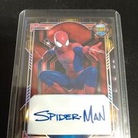 spiderman signature trading card Disney marvel