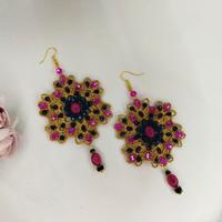 Orecchini ad uncinetto fatti  a mano