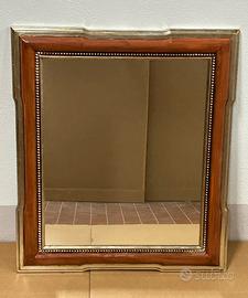 Specchiera con cornice in legno