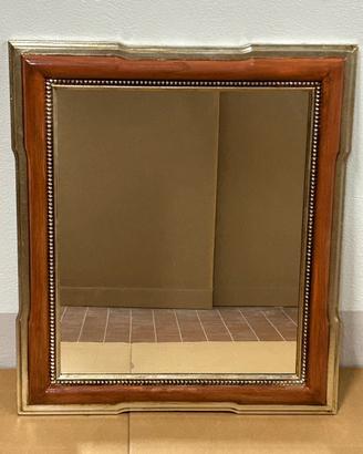 Specchiera con cornice in legno