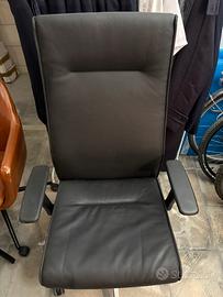 Sedia d’ufficio in pelle