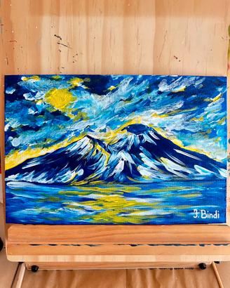 Quadro dipinto a mano su pannello di tela 20x30 cm