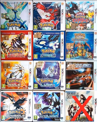 Giochi Nintendo 3DS con prezzi vari