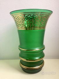 Vaso Verde Vetro Murano Vintage '60