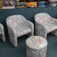 Salottino in cotone color glicine